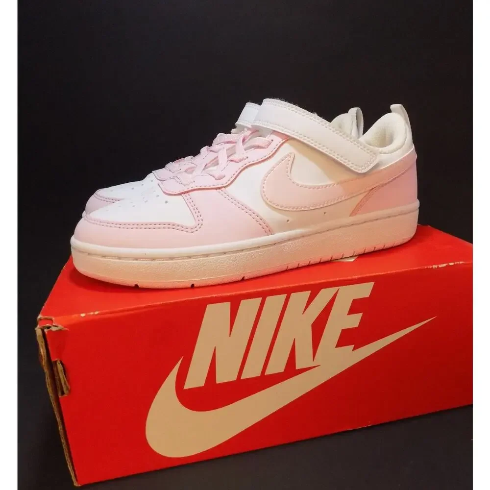 Nike Court Borough Low Recraft Shoes- Size 2 Children's Youth- Like New